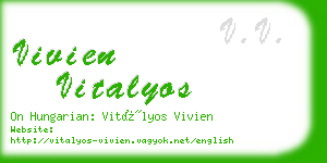 vivien vitalyos business card